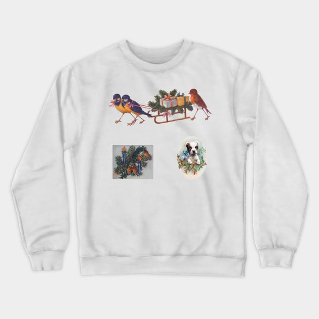 Cute Christmas Set Crewneck Sweatshirt by Mary Rose 73744